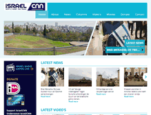 Tablet Screenshot of israelcnn.com